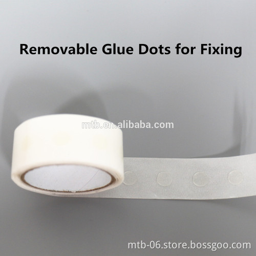 Clear Removable Glue Dots Fix Brochure Stand